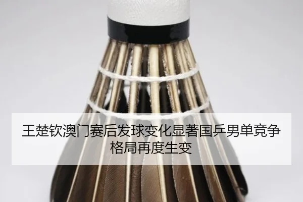 王楚钦澳门赛后发球变化显著国乒男单竞争格局再度生变